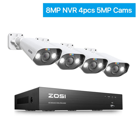 ZOSI 8 Channel POE CCTV Surveillance Kit 4K Night Vision