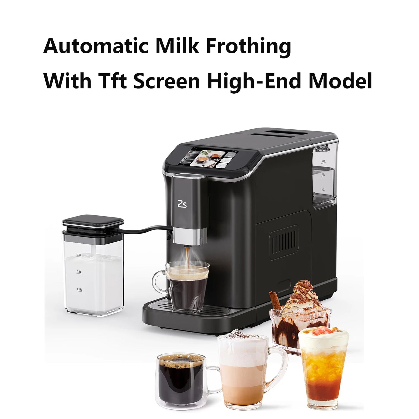 Adoolla 20 Bar Touch Screen Espresso Machine With Grinder