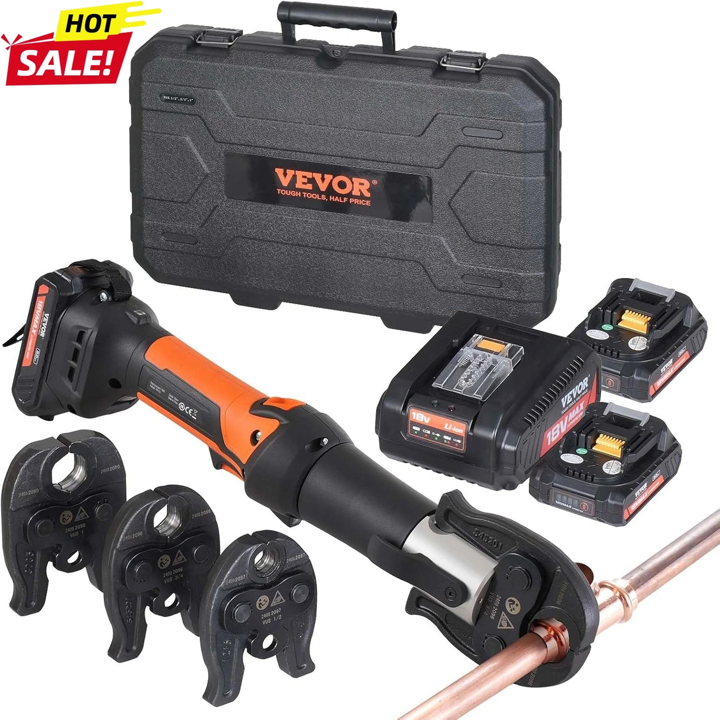 XMSJ Mini ProPress 18V Electric Pipe Crimp Tool For Copper