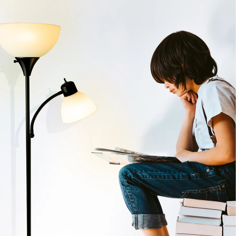 XMSJ Torchiere Floor Lamp Reading Light Energy Efficient LED For Living Room