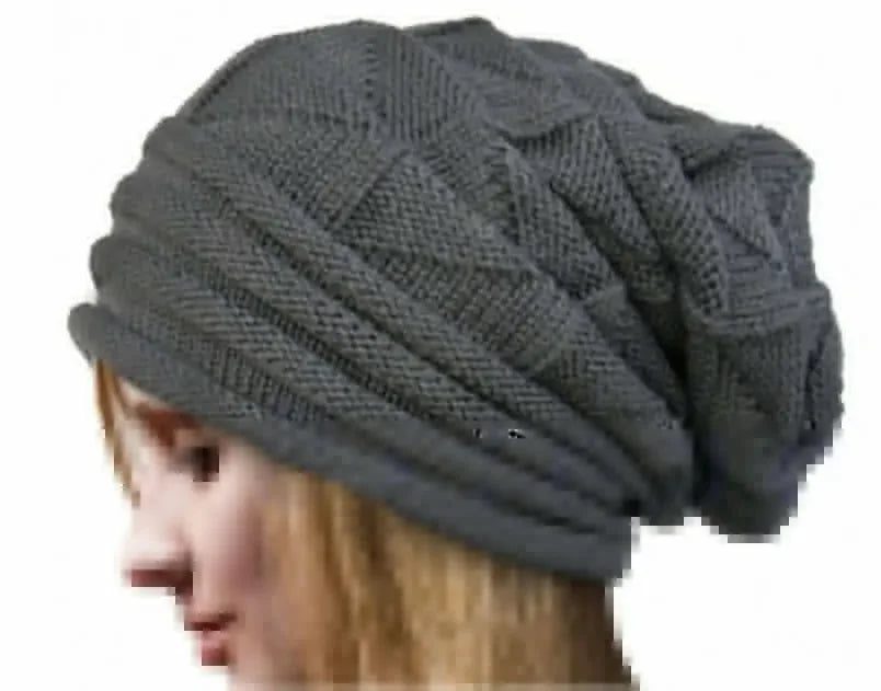Unisex Winter Beanie Slouchy Knit Hat For Men Women