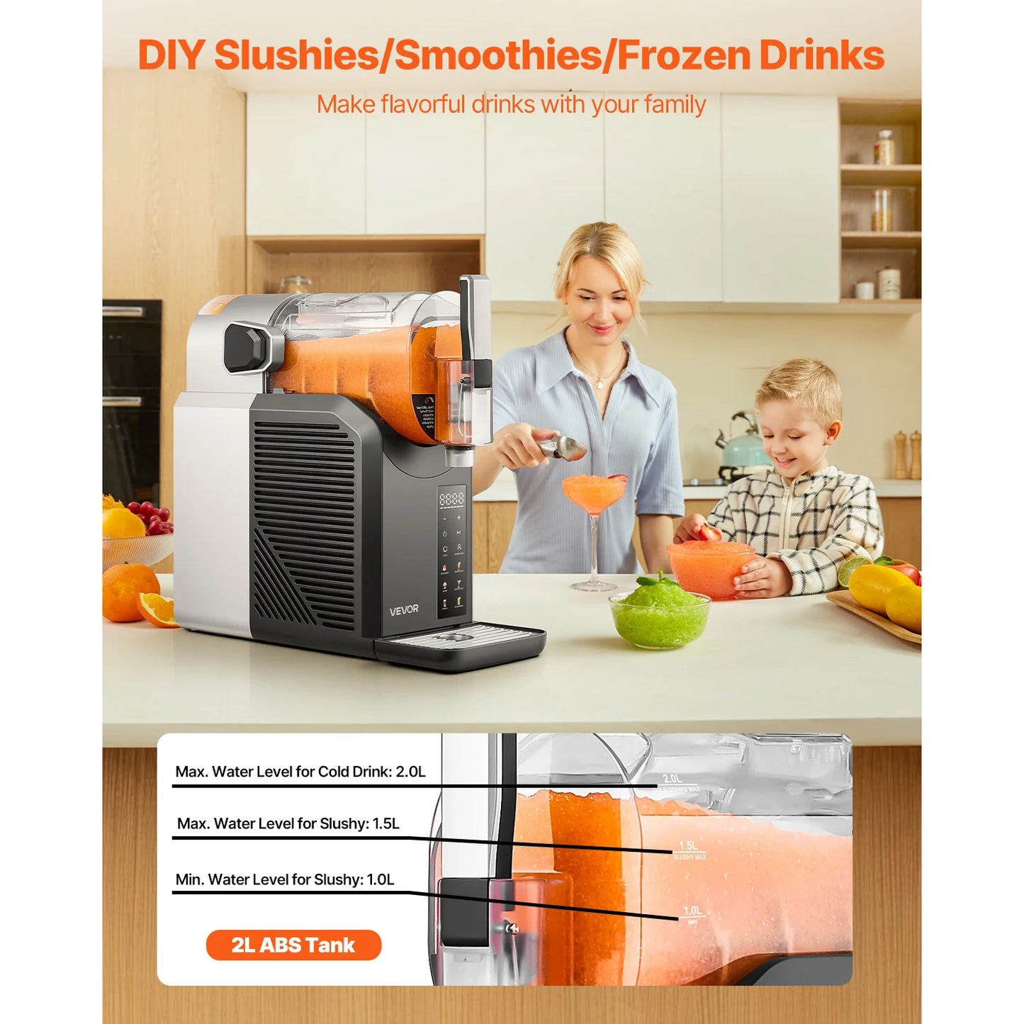 SucceBuy Slushie Machine Self Cleaning Frozen Margaritas