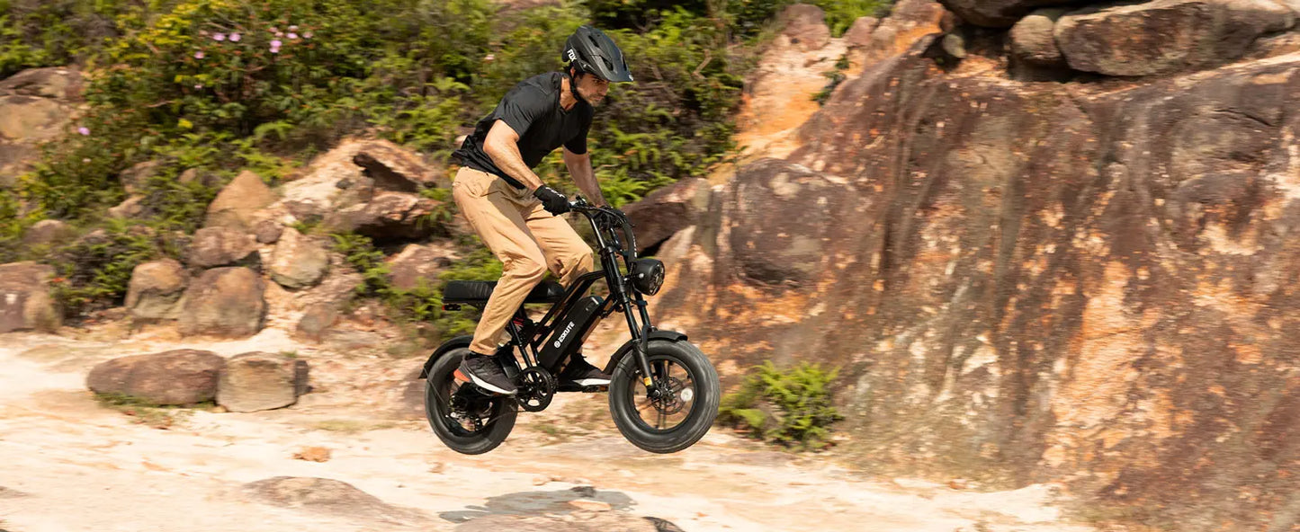 Eskute V100 Electric Bike 1500W Peak 28 MPH Dual Suspension