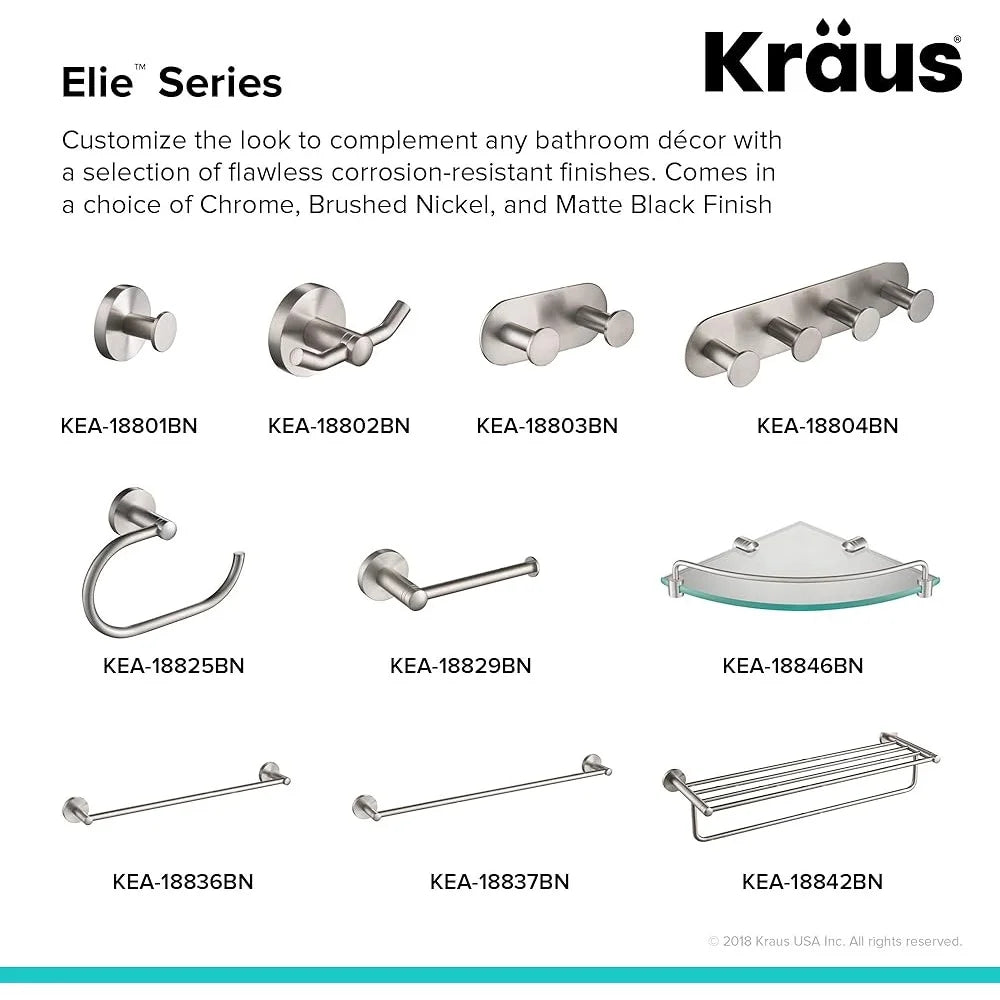 DUTRIEUX Towel Ring Wall Mount Finish Easy Install