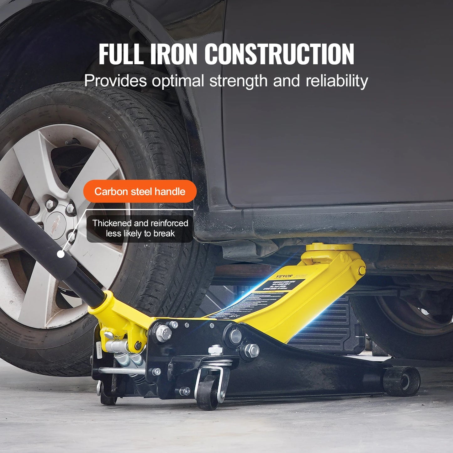 SucceBuy Low Profile Floor Jack Heavy Duty Hydraulic Car Jack
