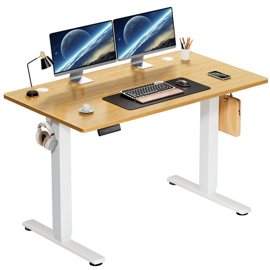 JHK Electric Standing Desk Height Adjustable Sit Stand Computer Desk