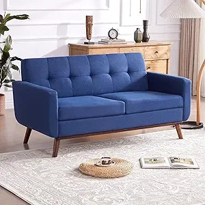 DAFIFY Mid Century Loveseat Sofa Tufted Upholstery