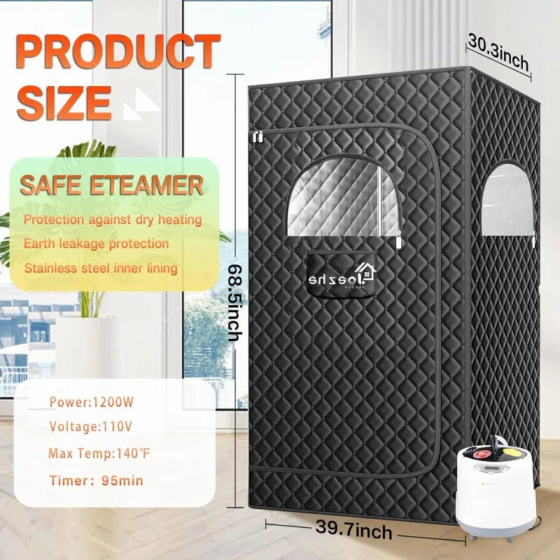 Hign-concerned Portable Steam Sauna Tent Home Personal Spa