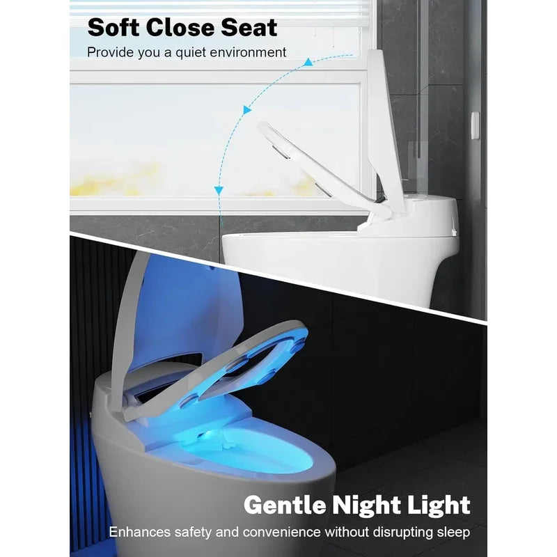 OUCE Smart One Piece Toilet Heated Seat With Night Light