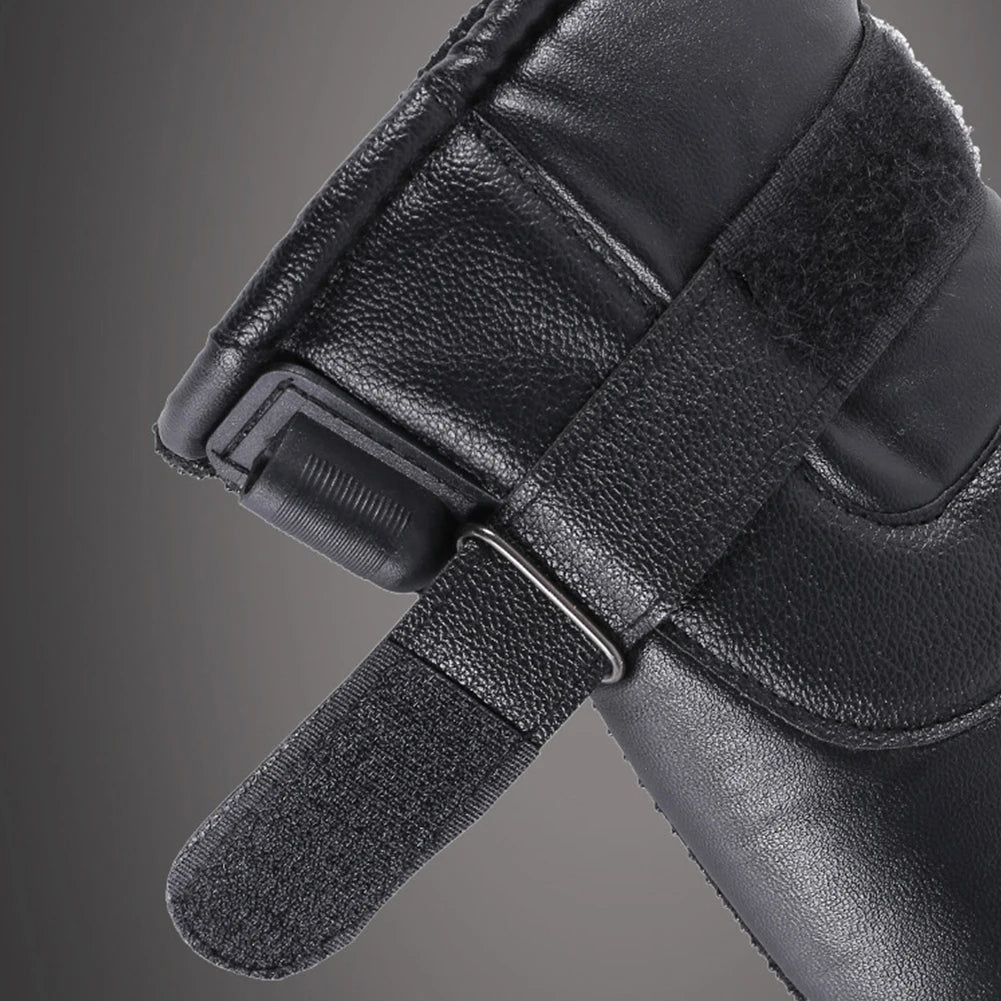 Shunmaii Leather Electric Heated Gloves Waterproof