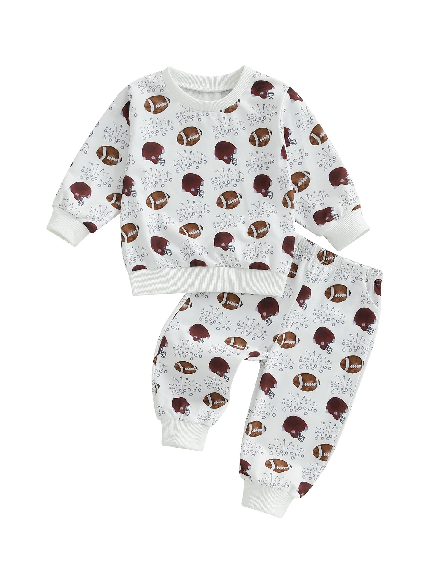 Baby Boy Camouflage Hooded Sweatshirt And Pants 2 Piece Set