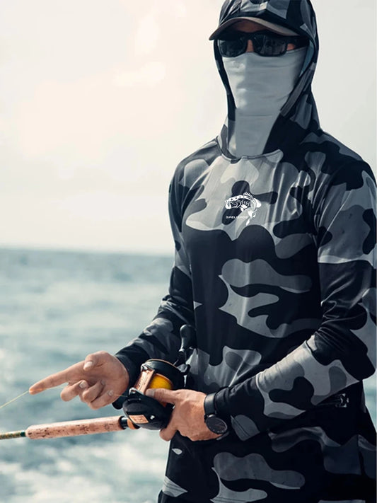 Hign-concerned Fishing Hoodie Long Sleeve Sun Shirt