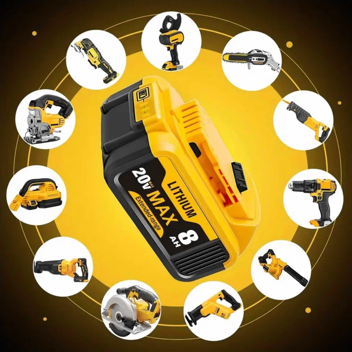 Blawhi 20V Li-Ion Replacement Battery For Dewalt Tools