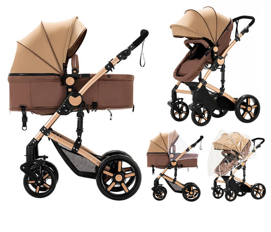 Supperbebe 2 In 1 Light Stroller For Newborn Baby Cart