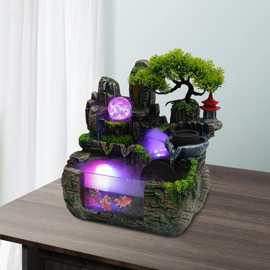 Hign-concerned 220V Tabletop Fountain Nebulizer LED