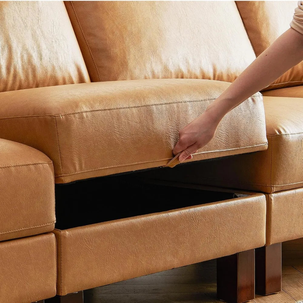 XMSJ Modular Sectional Sofa With Storage For Living Room