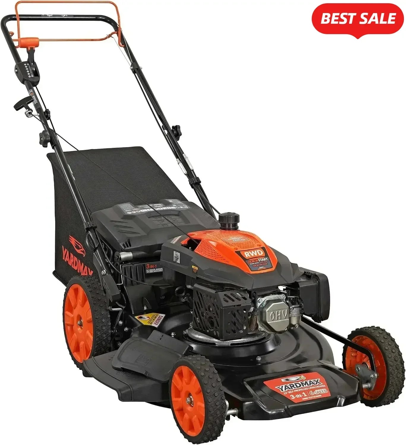 22 Inch 201cc Pace 6 Speed Self Propelled Lawn Mower