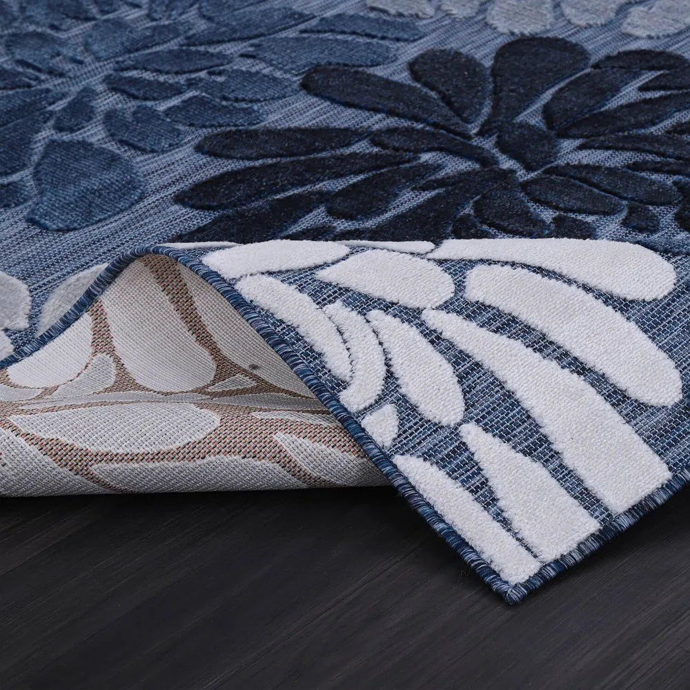 XMSJ Floral Indoor Outdoor Rug for Living Room and Patio