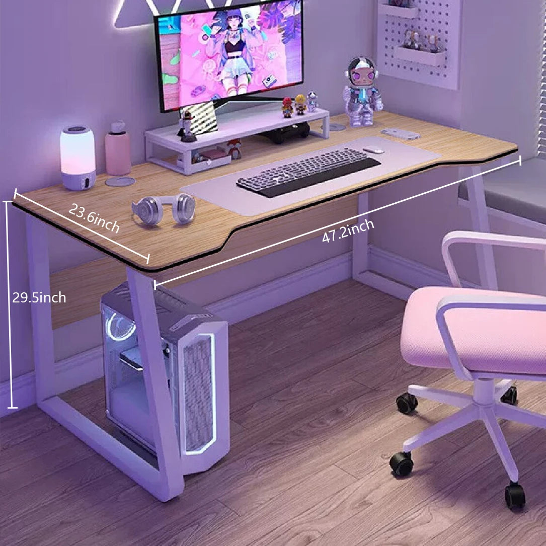 WXJHL Gaming Desk Computer Writing Table Modern Wood Office