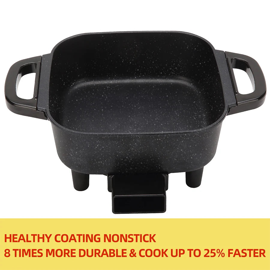 Hign-concerned Electric Frying Pan With Temperature Control Nonstick Pot