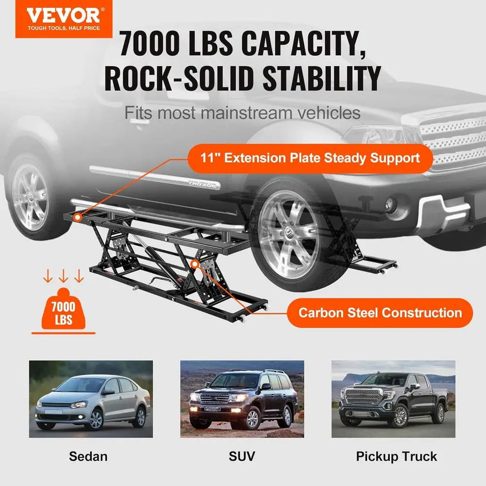 Heavy-Duty Portable 7000-Lb Truck Lift With 120V Power