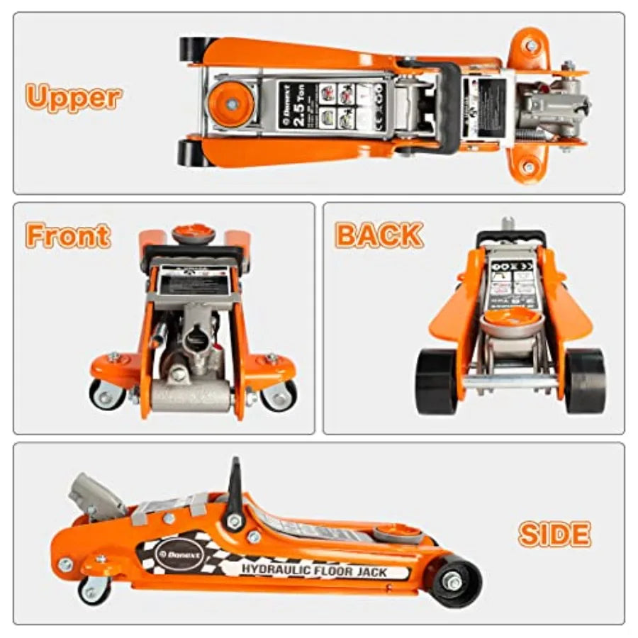SHXI 2.5 Ton Steel Floor Jack Low Profile Hydraulic