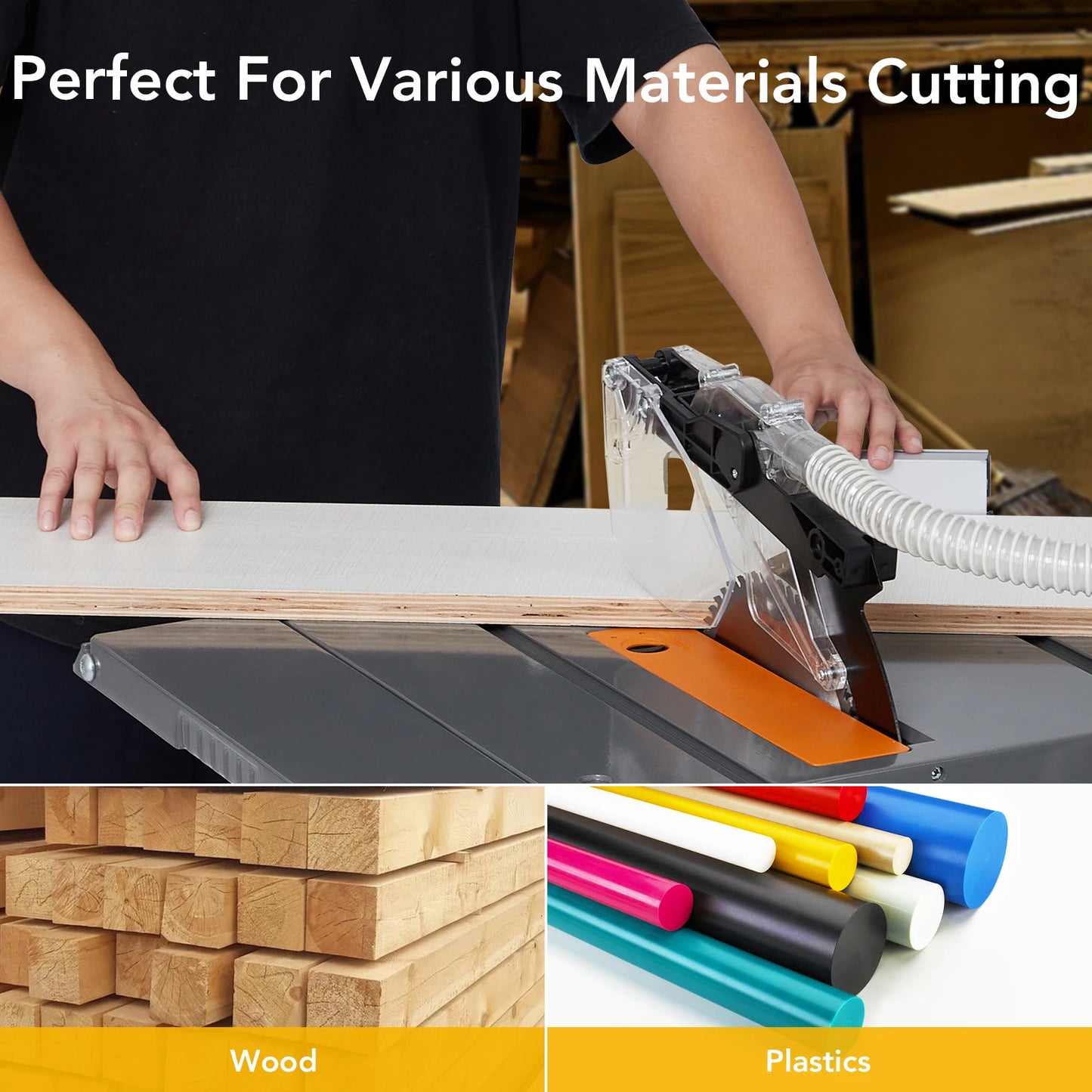 Hign-concerned Chemical Jobsite Table Saw for Woodworking