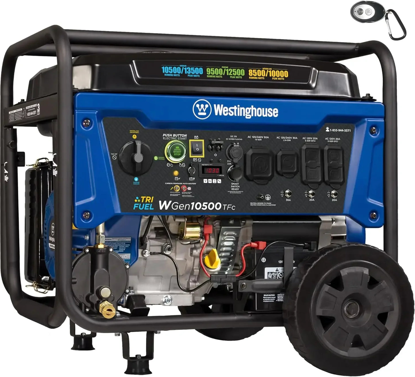 Noneeu Lvd 13500 Watt Tri Fuel Portable Generator Remote Start