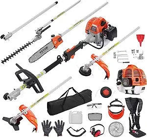 Gas Hedge Trimmer 26cc 23.2 Inch Dual Sided Blade Handheld