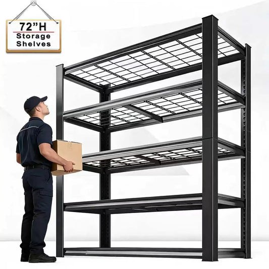 Adjustable Metal Double Layer Shelving Rack For Warehouse