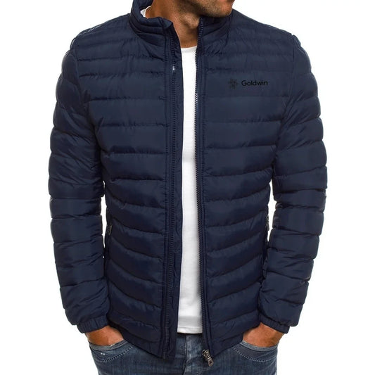 CN Hunan Jiangxi Mens Zippered Winter Jacket Outerwear