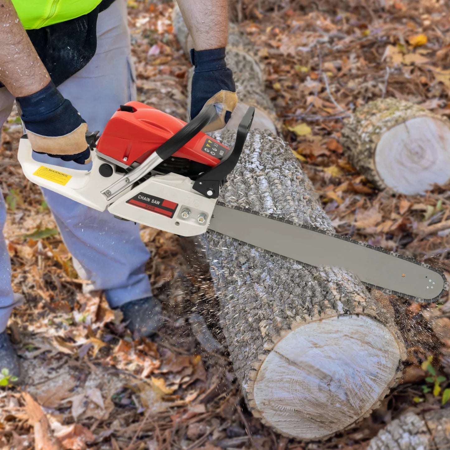 Hign-concerned 52cc Gasoline Chainsaw for Heavy Duty Cutting