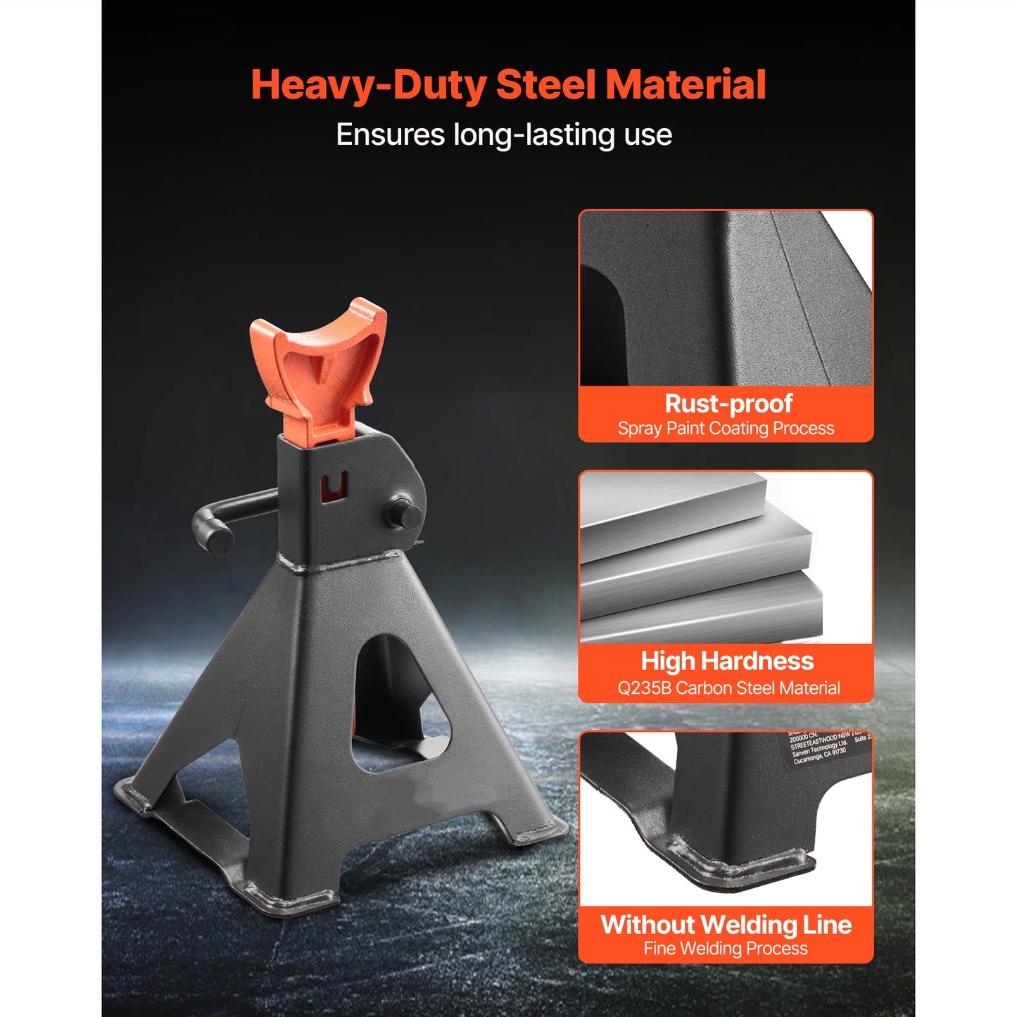 SucceBuy 3 Ton 6 Ton Heavy Duty Jack Stands Locking