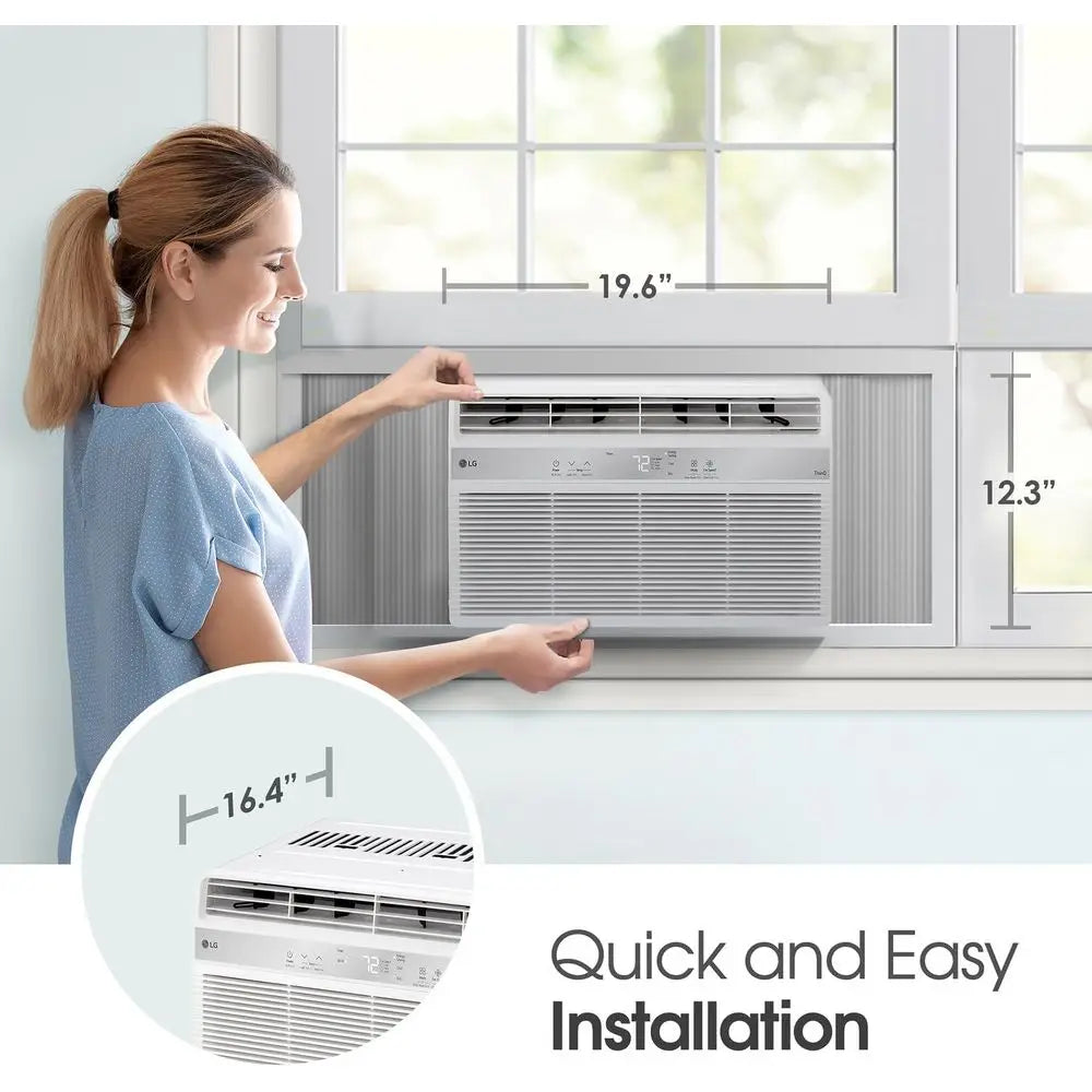 Window Air Conditioner 115V Remote Control 3 Speed Auto Restart