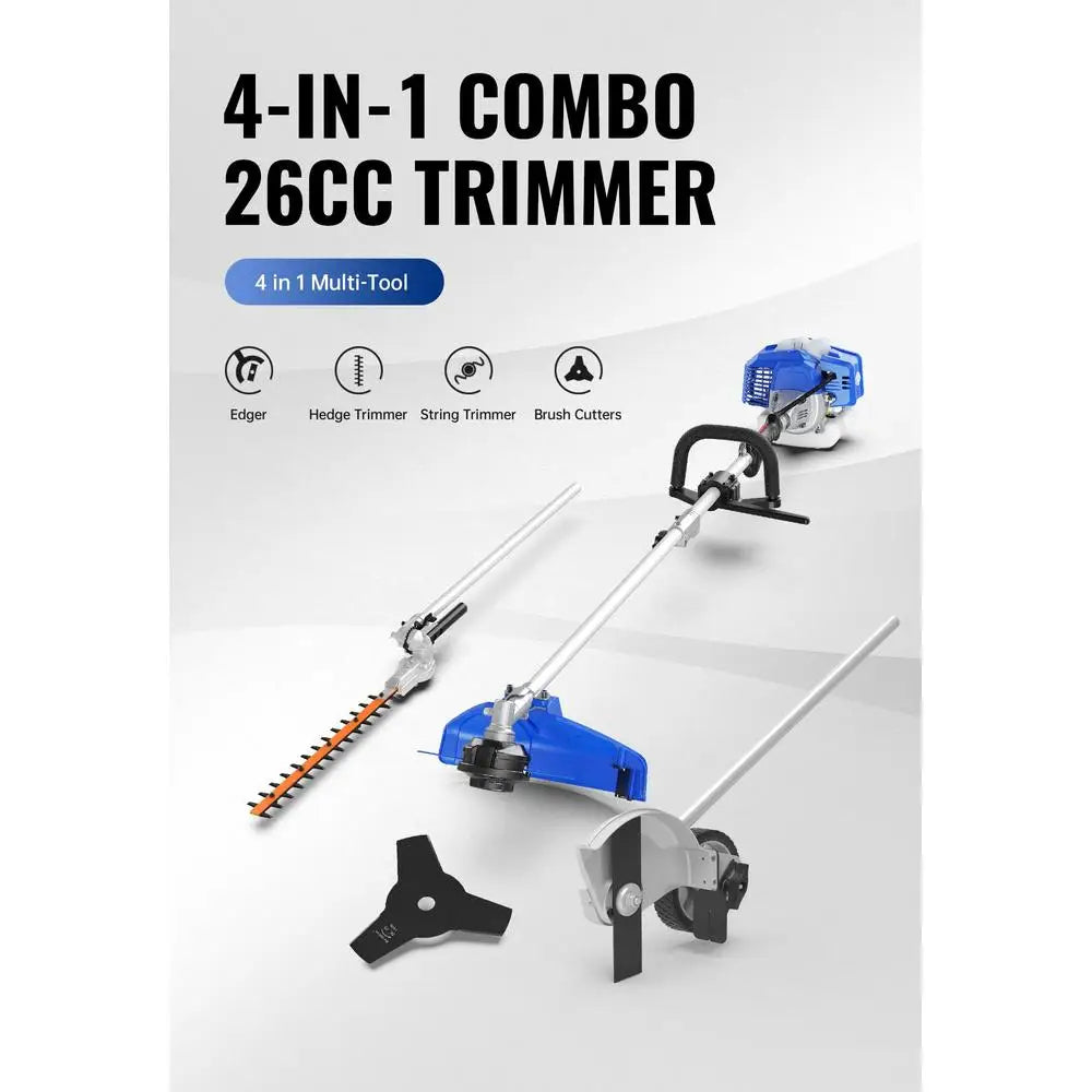 XMSJ Gas Powered Lawn Tools Set Trimmer Edger Hedge Kit
