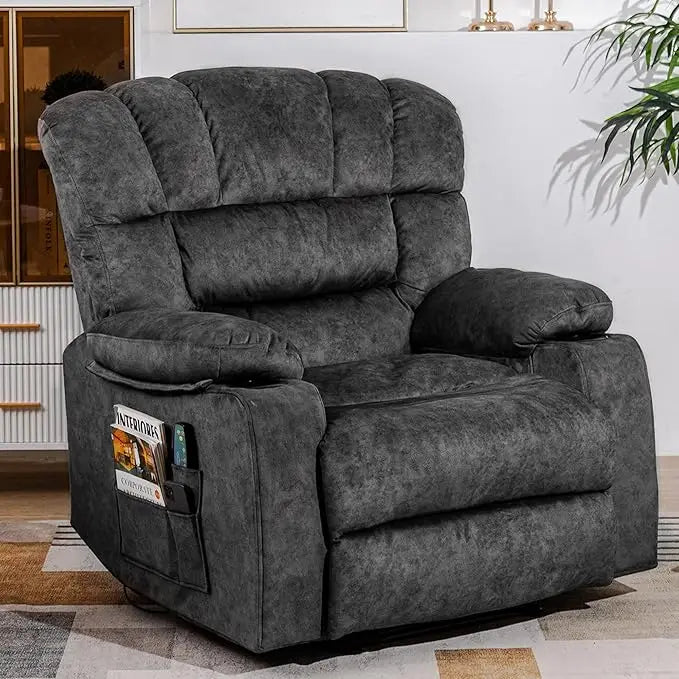 Modern Ergonomic Recliner Chair Lounge Sofa Cup Holders