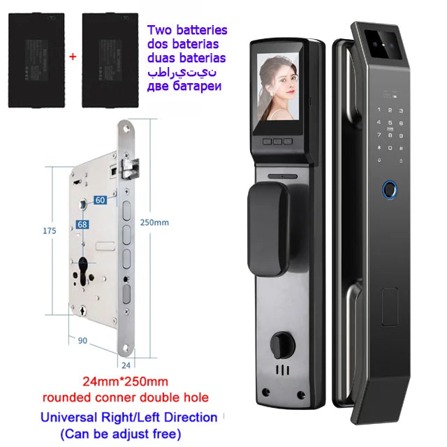 YKESDL 3D Face ID Door Lock With Camera Fingerprint