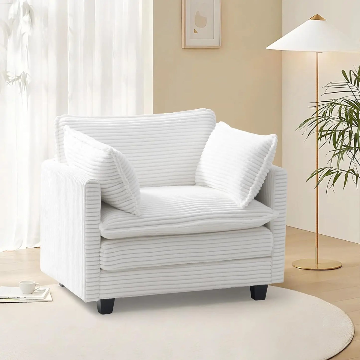 Dafify Modular Sectional Sofa Modern Corduroy Couch