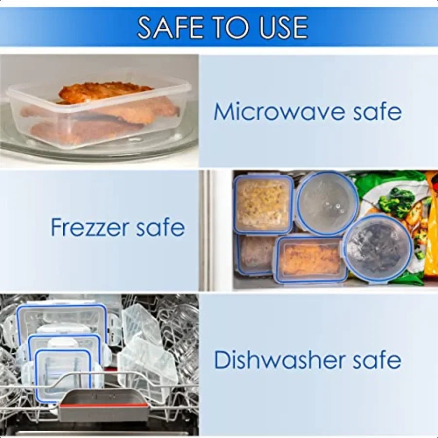 HignConcerned Air Tight 16 Piece Plastic Food Storage Sets