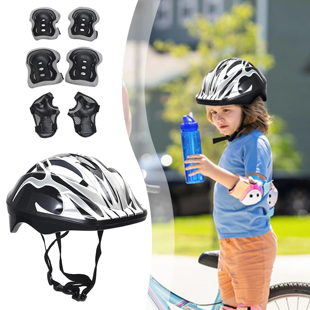 VKTECH Kids Bike Helmet And Protective Gear Set For Bicycle
