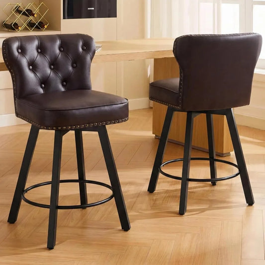 Guangbai Counter Height Bar Stools Set Of 4 Mid Century