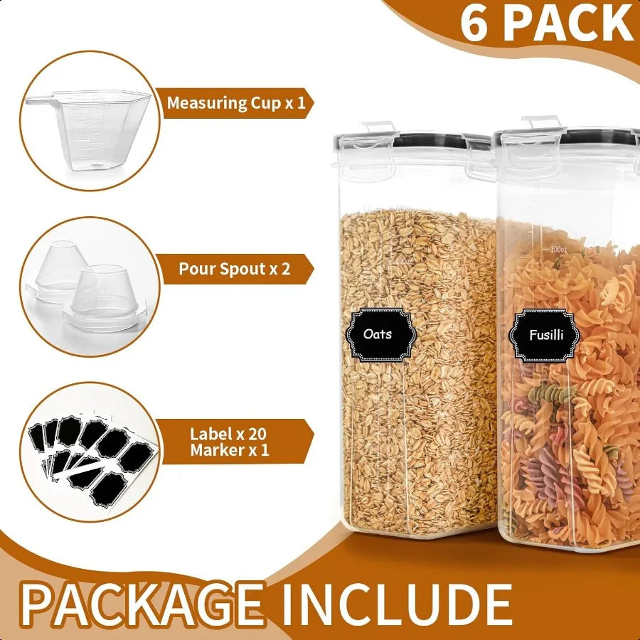 Hign-Concerned Cereal Storage Containers Set Airtight
