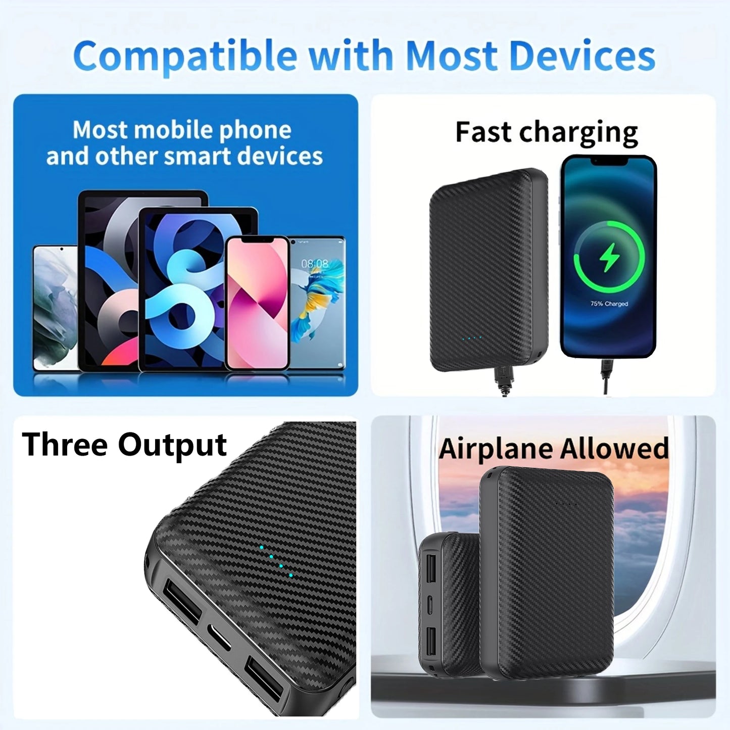 MCDVGear 20000mAh Heated Vest Power Bank For Smartphones