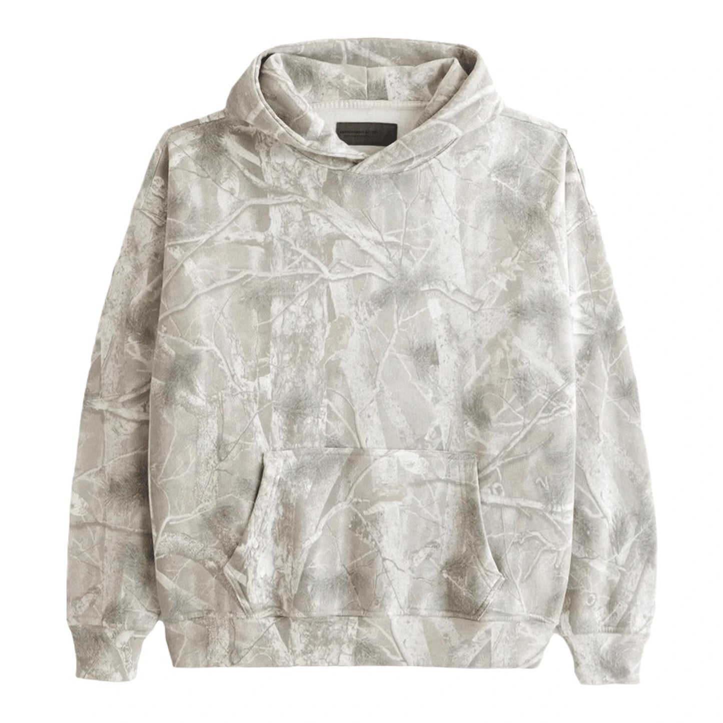 Womens Camo Maple Leaf Print Hooded Polyester Sweatshirt