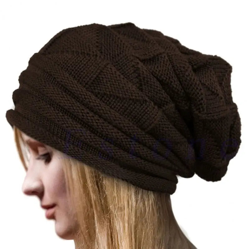 Unisex Winter Beanie Slouchy Knit Hat For Men Women