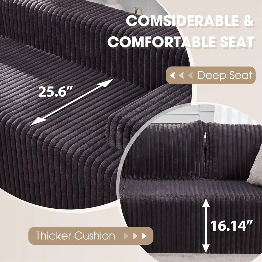 ANGDUO Modular L Shaped Sectional Sofa Memory Foam