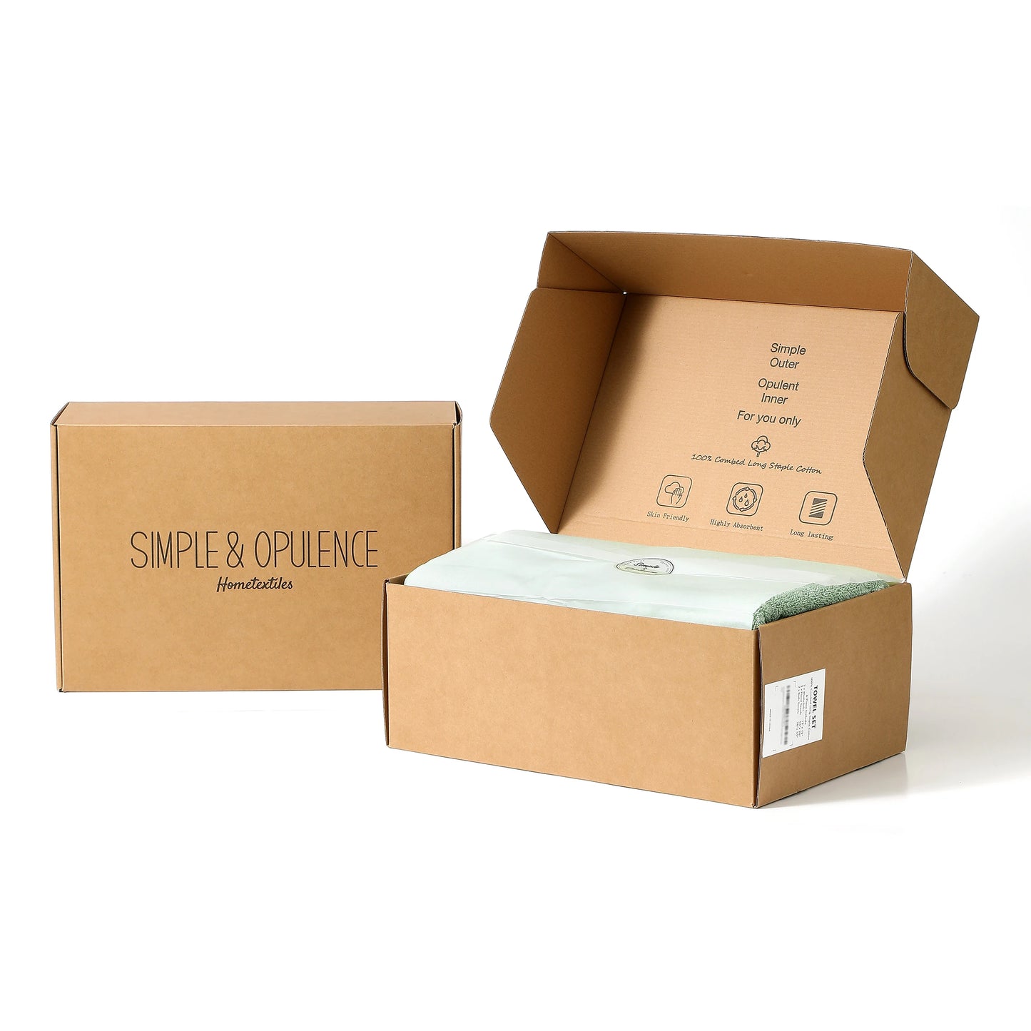 Simple Opulence Premium 100 Cotton Towel Set 6 Piece
