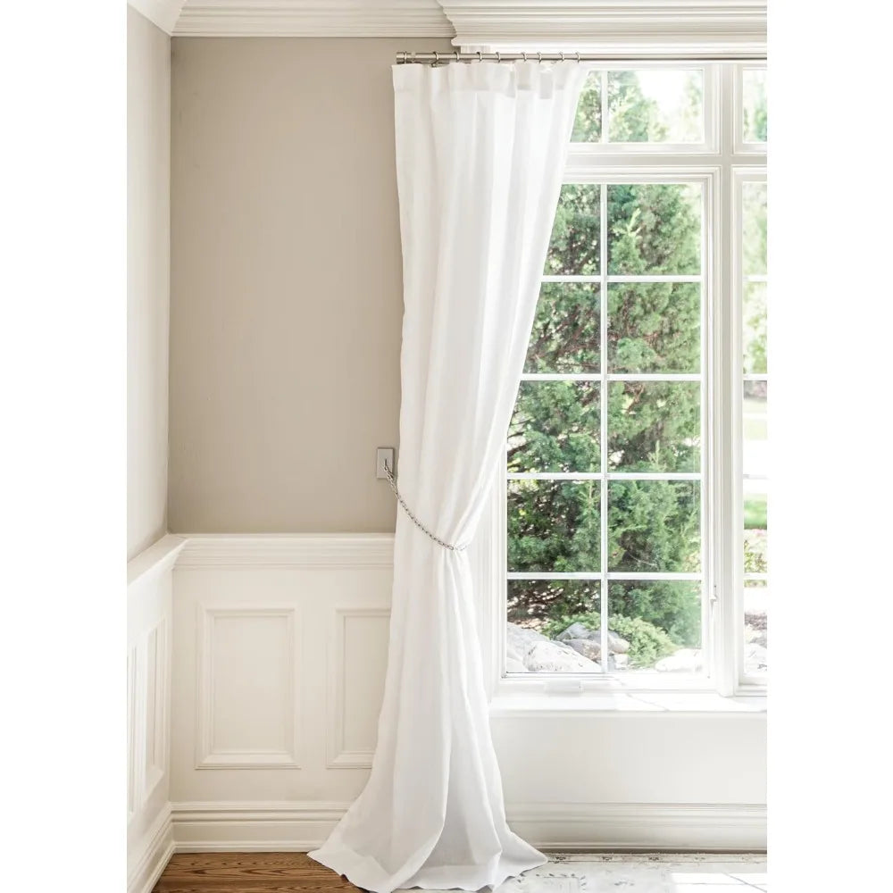 Hignconcerned Luxury Curtain Rod With Brackets And Endcaps