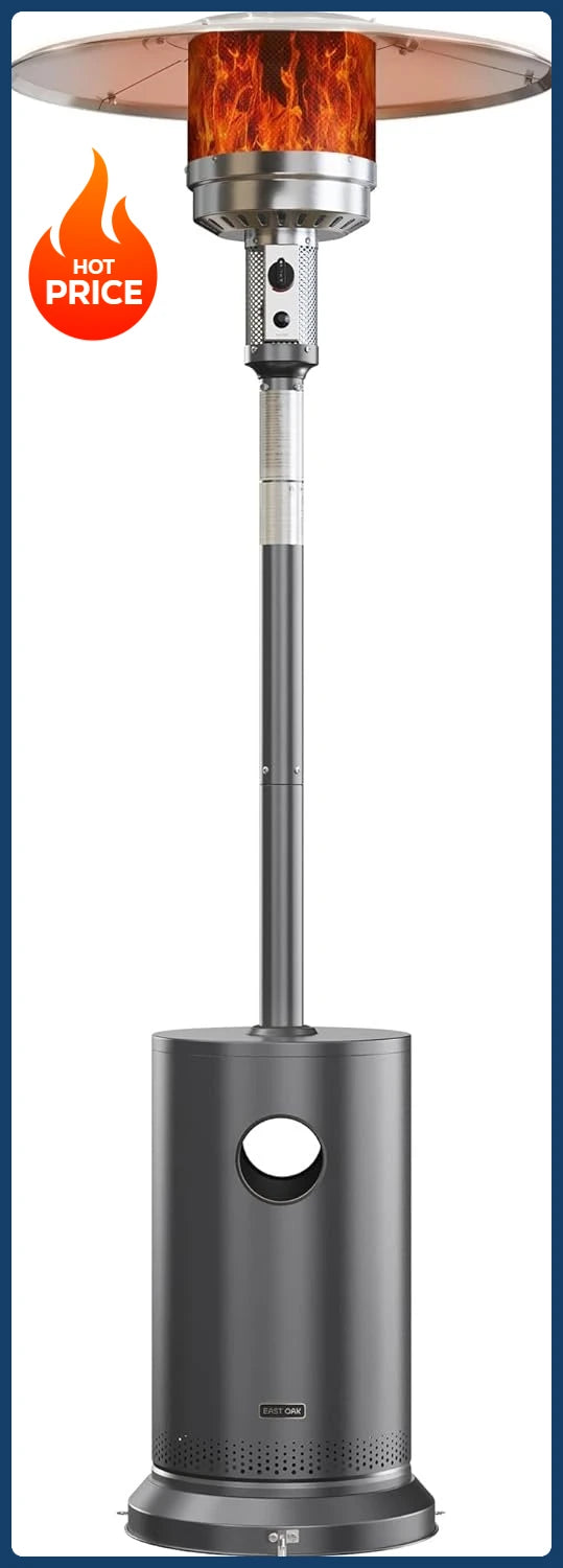 XMSJ 48000 BTU Patio Heater With Round Table Design