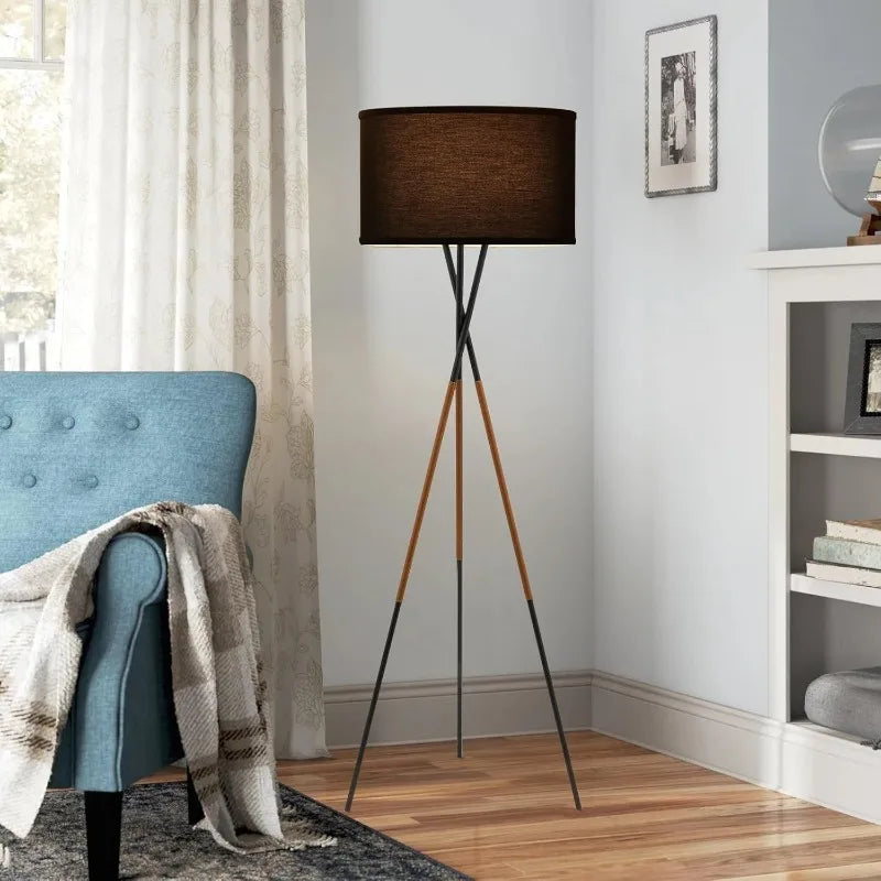 Kira Home Sadie Mid Century Tripod LED Floor Lamp Accent